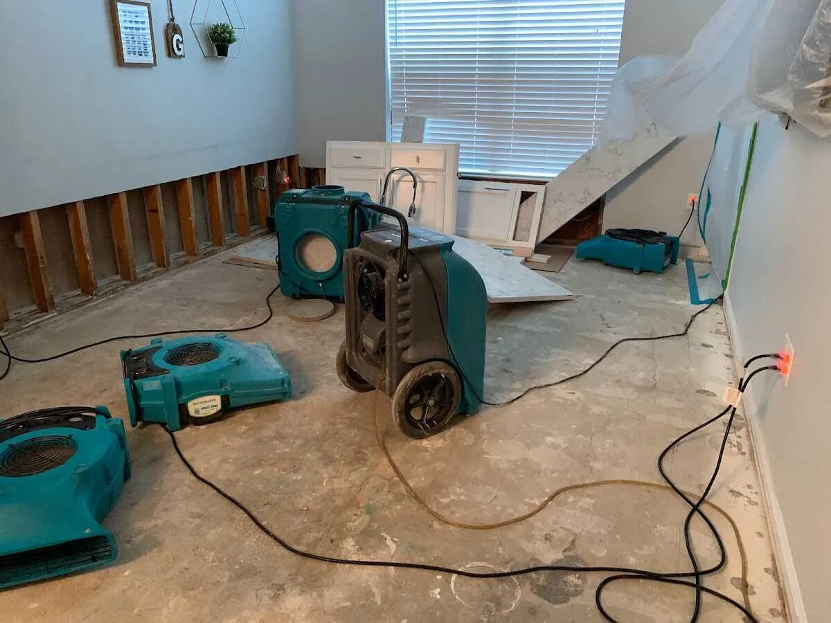 Dehumidifier in flood-cut room for Water Extraction & Removal in Hazel Crest